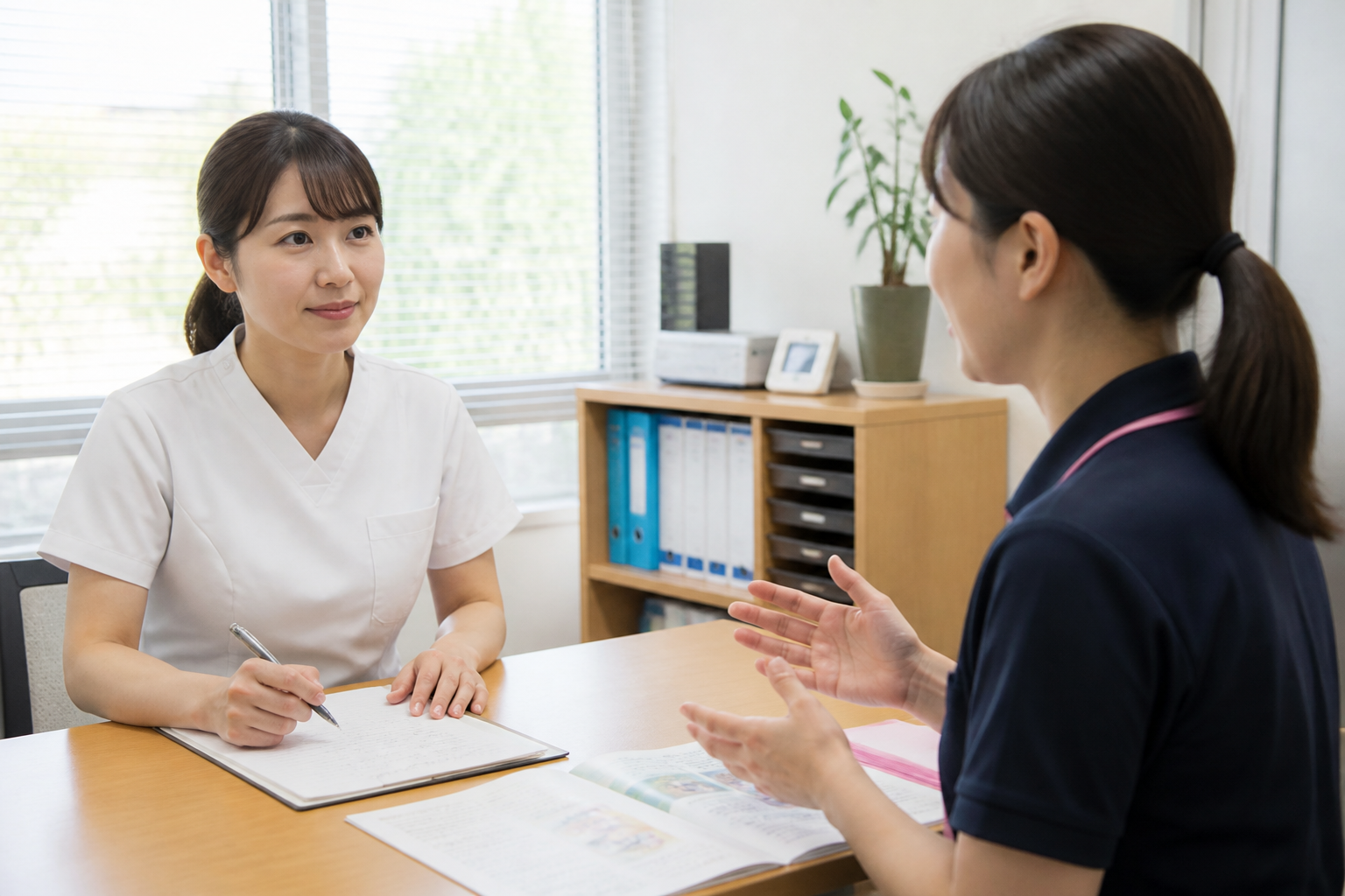 転職前に事業所の連携体制を確認する看護師